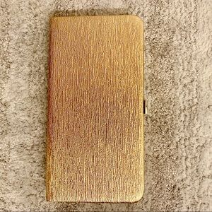 Rose gold box clutch with chain - NWT